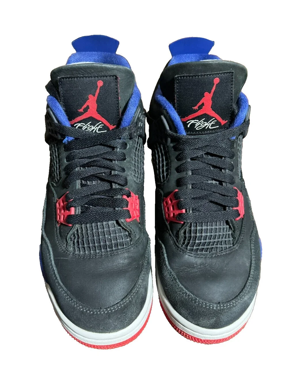 Nike Air Jordan 4 Retro Rare Air Black Blue Red Sneakers FV5029 Size 7.5